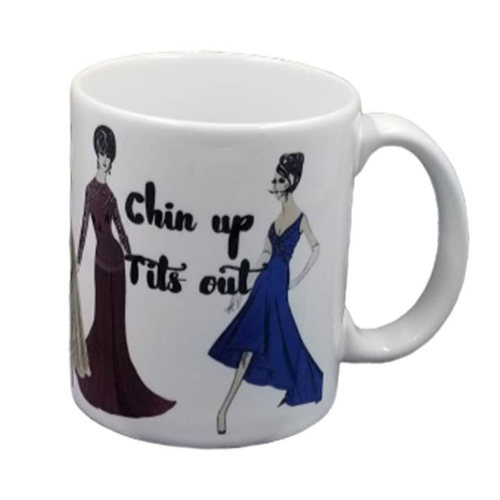 Chin Up Coffee Mug for wholesale by ChicalooKate