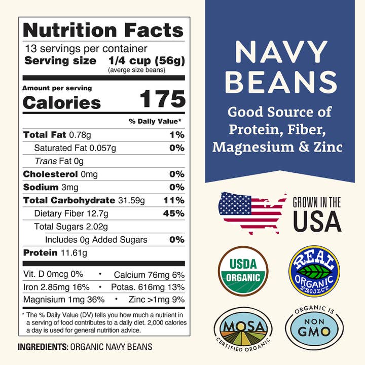 Doudlah Farms Organics - Wholesale Beans - Organic Navy Beans