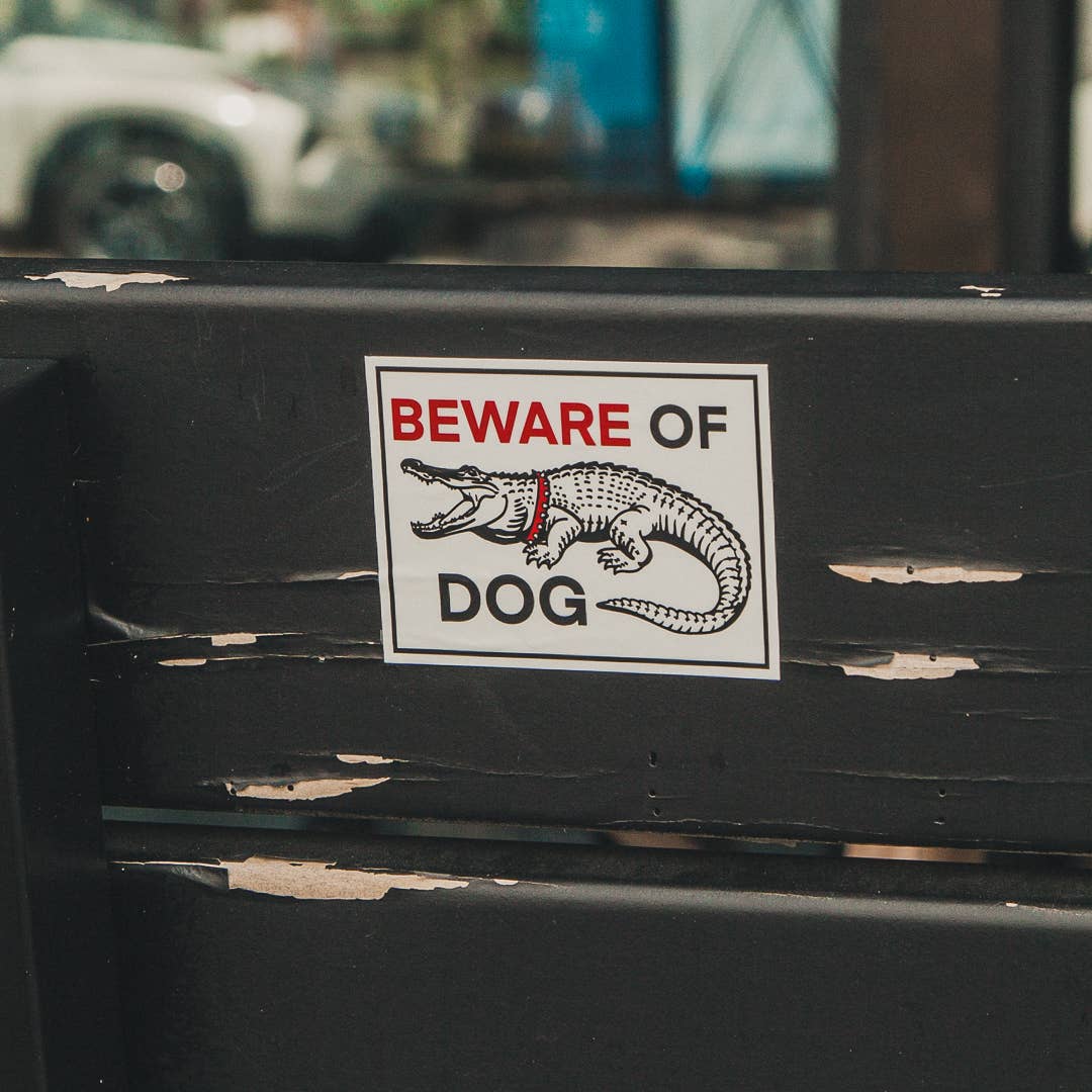 Freehand Goods - Wholesale Sticker - Beware of Dog Sticker1