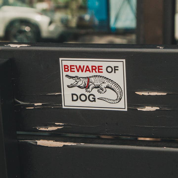 Freehand Goods - Wholesale Sticker - Beware of Dog Sticker1