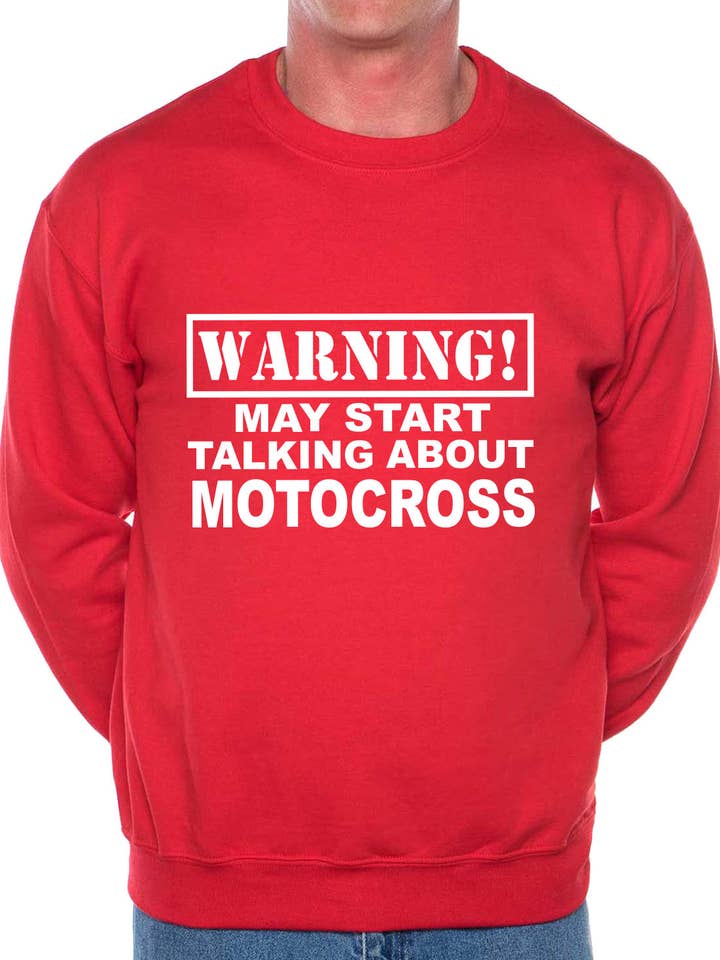 Warning May Talk About Motocross per la vendita all'ingrosso da parte di Print4U