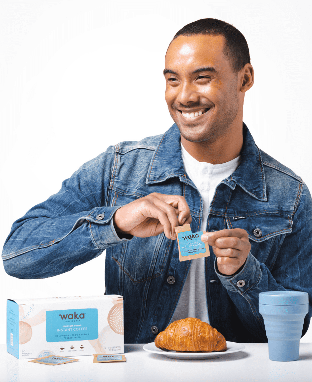 Waka Coffee & Tea - Wholesale Instant Coffee/Espresso - Medium Roast Single-Serve Premium Instant Coffee 50 ct Box3