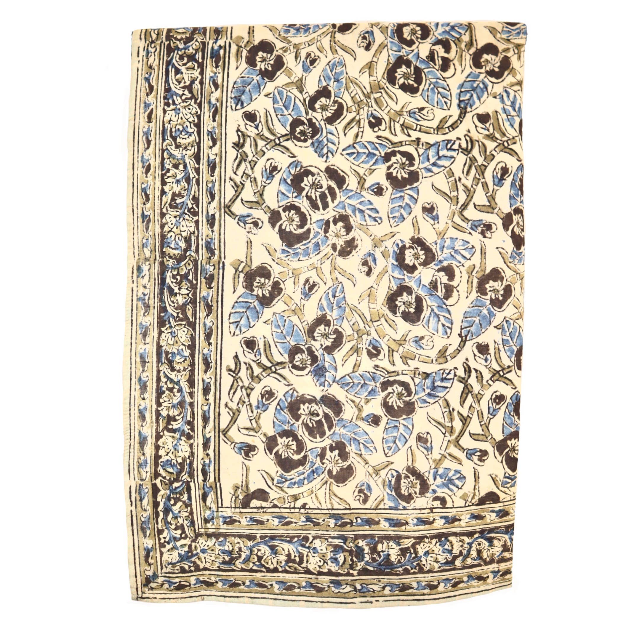 White Lotus Fashions - Vendita all'ingrosso Bandana - Donna - Crepuscolo della Natura - Bandana in Cotone Kalamkari (KK1443)3