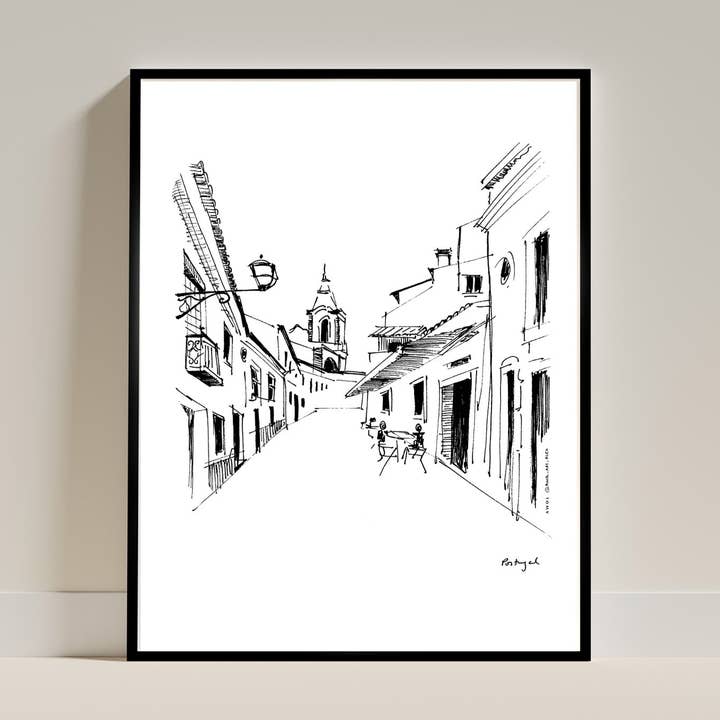 Portugal Street Art: Fine Art Wooden Framed Poster for wholesale by Creations Awol