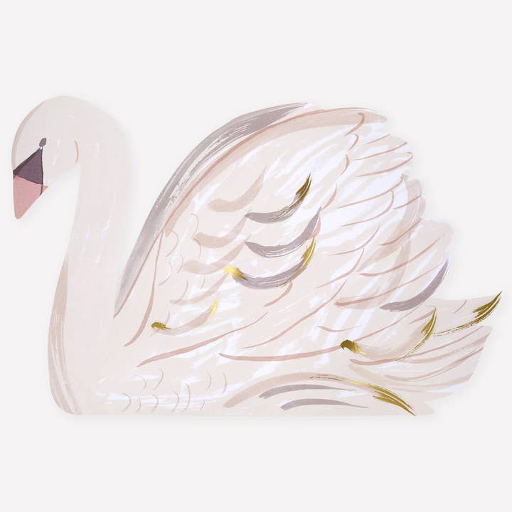 Swan Paper Placemats for wholesale by Meri Meri
