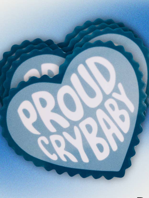 Proud Crybaby - Vinyl Sticker for wholesale by Paradise Stationery LLC