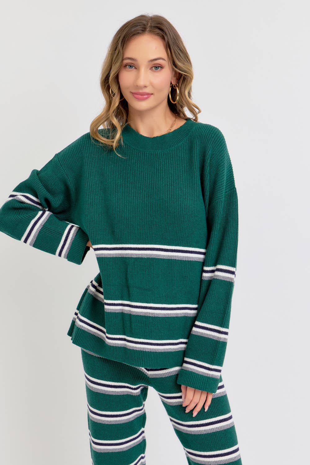 Sweet Lovely by Jen – Engroshandel Pullover - Dame – STRIBET STRIKTOP/SWEATER3