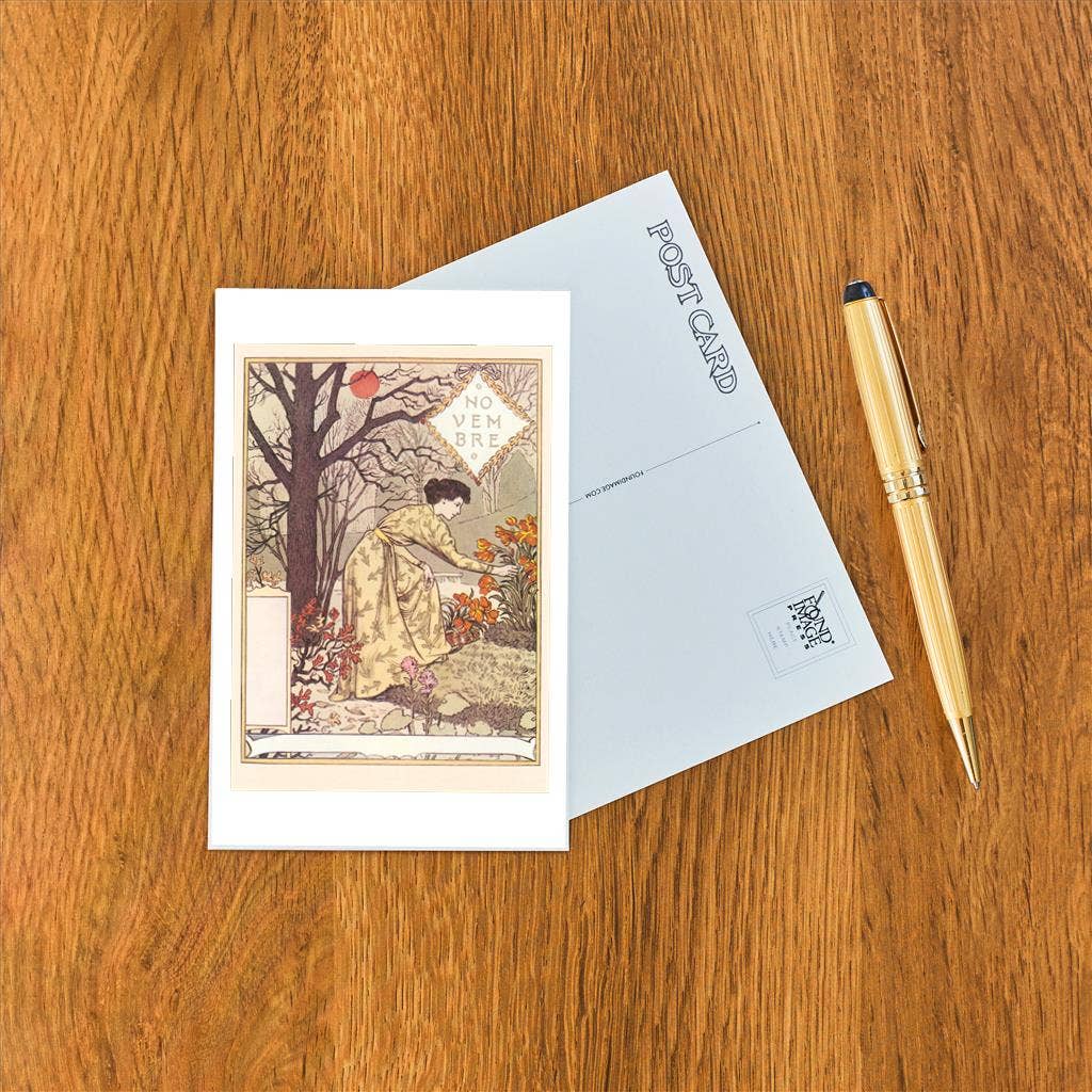 Found Image Press – wholesale Vykort – Vykort ZC-110 November, Plocka de Sista Blommorna1