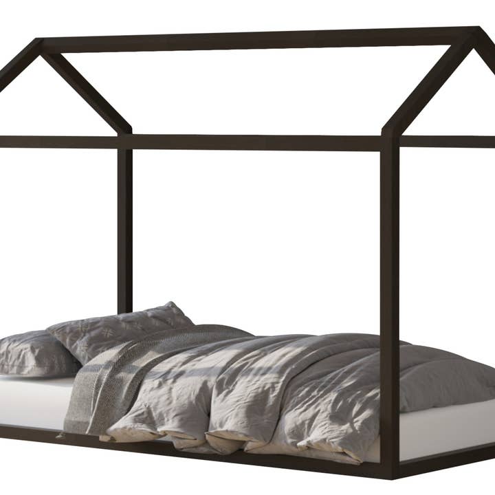 Home Design - Wholesale Bed - Kids & Baby - Home Design Perry Twin Solid Wood Canopy Bed Frame4