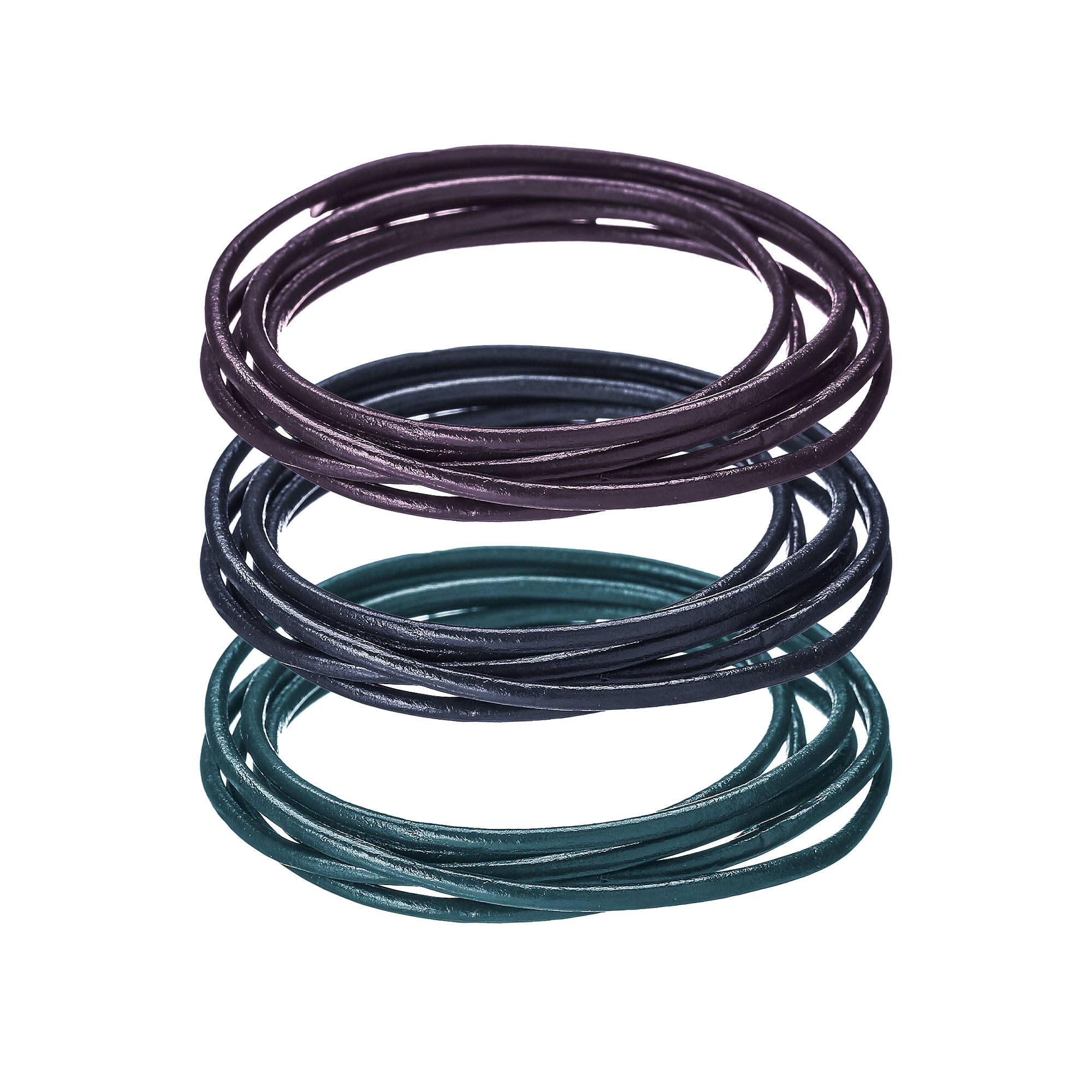 Realeather - Wholesale Craft Supplies - Round Lace Combo Card, 2mm x 8yd12