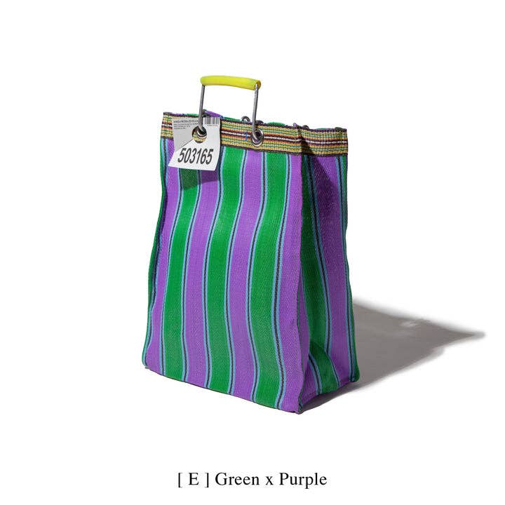 Puebco - Wholesale Tote Bag - Women's - RECYCLED PLASTIC STRIPE BAG - Rectangle D15