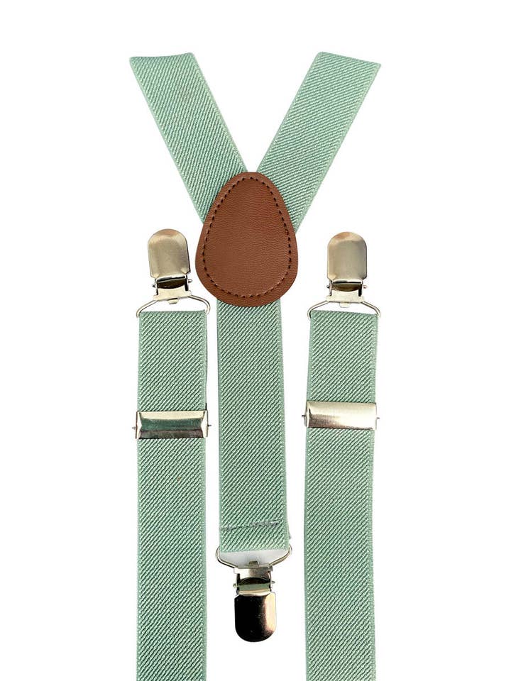 Dickie Bow - Wholesale Kledingset - Baby - Harrison Sage Groene Jongens Vlinderdas en Eucalyptus Bretels Set6