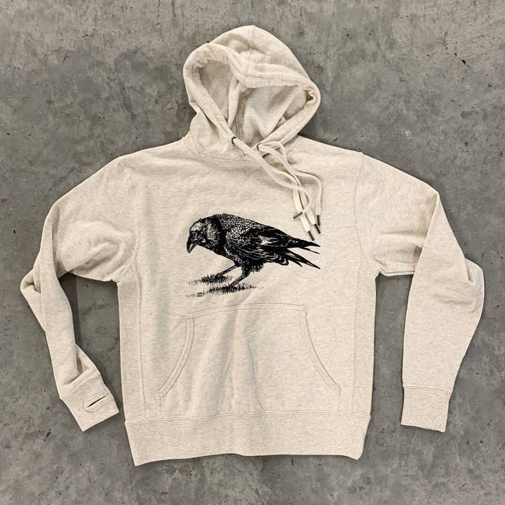 Crow Pullover Hoodie for wholesale by Slow Loris