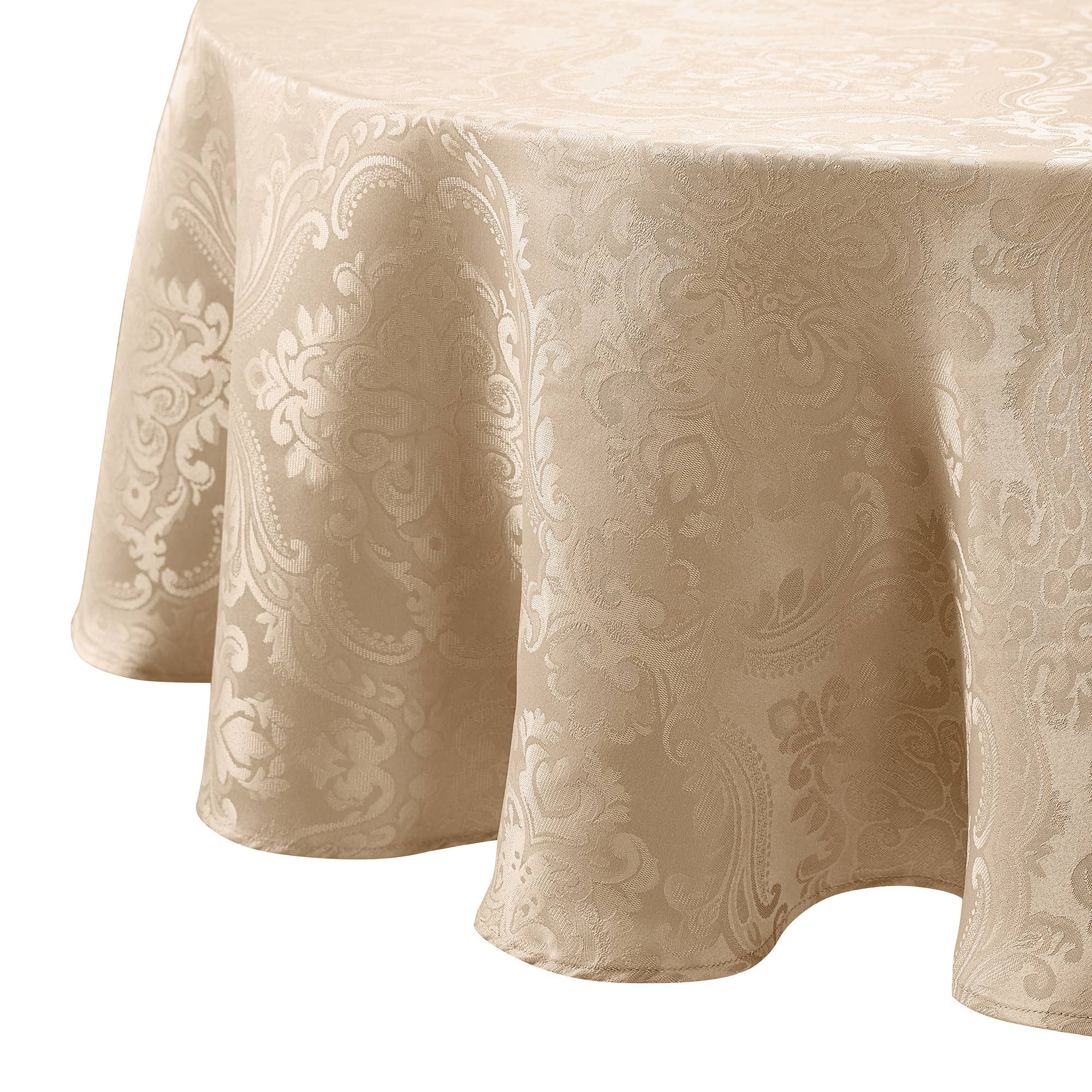 Threadmade Home - Wholesale Tablecloth - Caiden Elegance Damask Water and Stain Resistant Tablecloth24