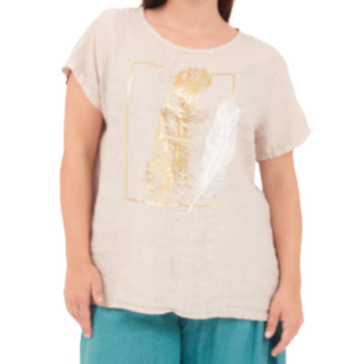 6744 Nude Vera May Italian Cotton Top for wholesale by VeraMay