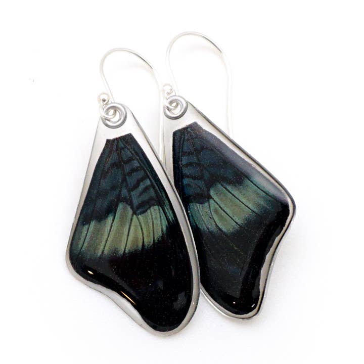 Wingstitution - Wholesale Dangle Earrings - 0645 Butterfly Earrings, Red Flasher Butterfly, Top Wings0