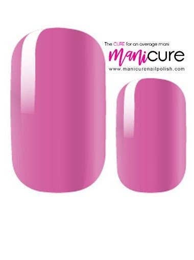 Tulip Pink Solid, ManiCURE Real Nail Polish Strips, Dry Nail Polish, Nail Wraps, Stickers, Long Lasting, Non Toxic- I Formula for wholesale by ManiCURE Nail Polish