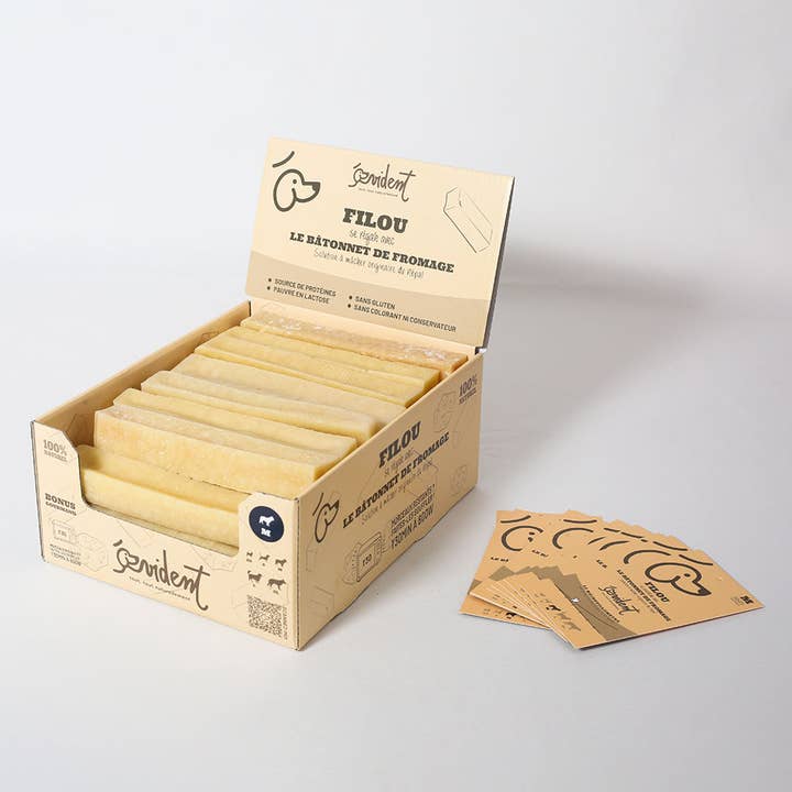Evident - Wholesale Pet Bone/Rawhide - Dog - FILOU - Cheese sticks for dogs BULK3