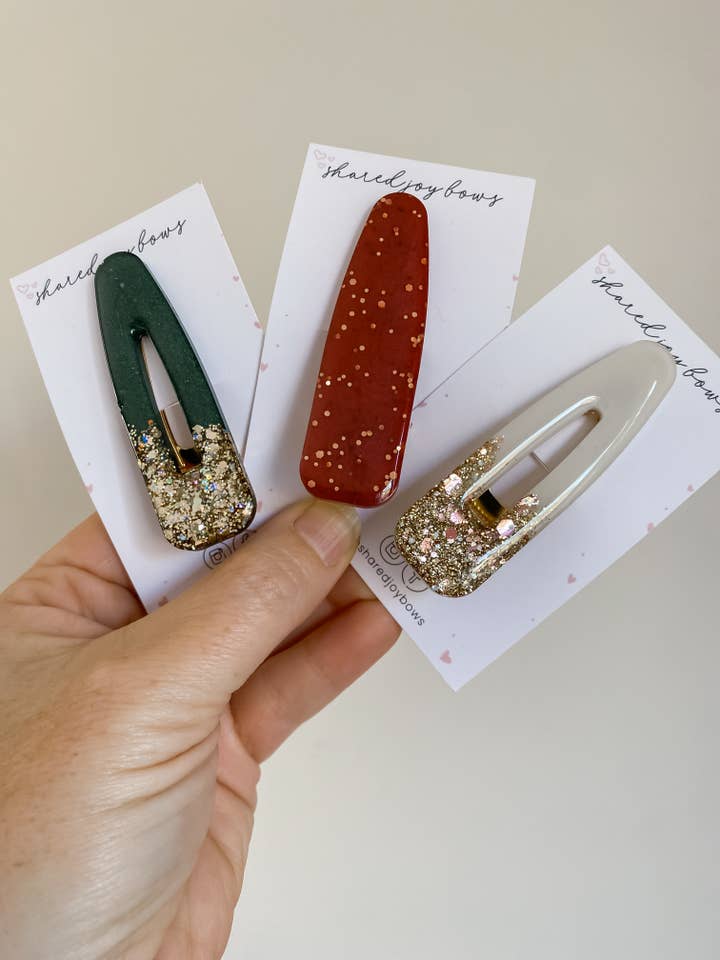 Christmas Clips for wholesale by Shared Joy Bows