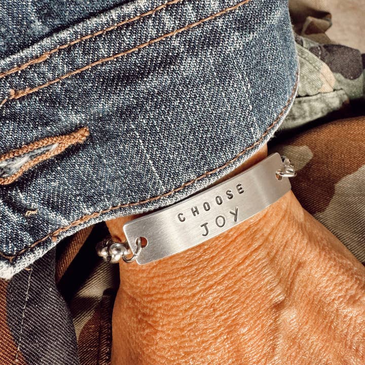 Hand Stamped Choose Joy Bracelet and other Purchase Wholesale choose joy. Free Returns & Net 60 Terms on Faire trending on Faire.