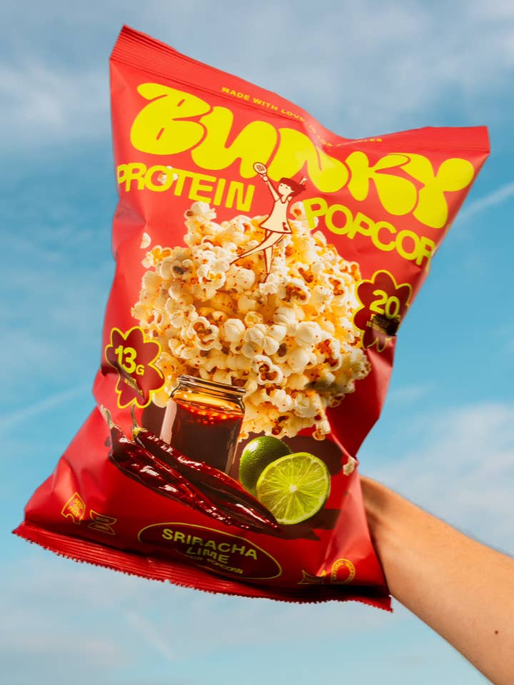 Sriracha Lime | Protein Popcorn for wholesale by BUNKY