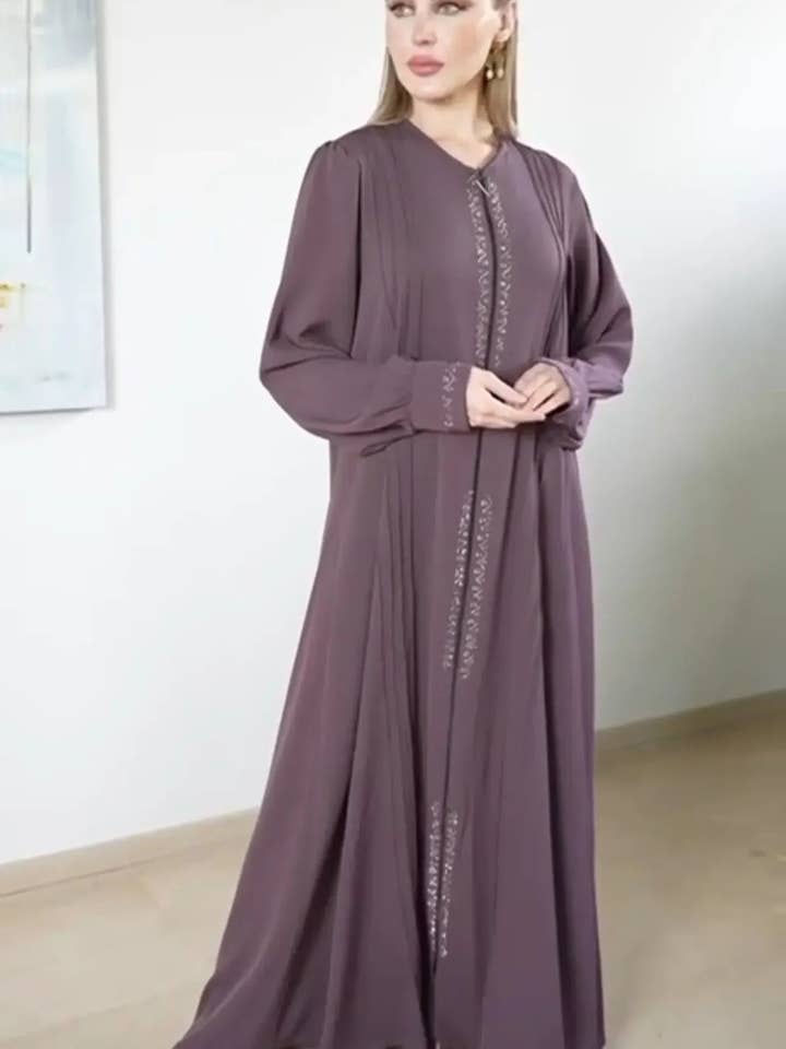Palestinian Elegance - Wholesale Kaftan - Women's - Modesty Abaya: Stylish Comfort and Modest Coverage5