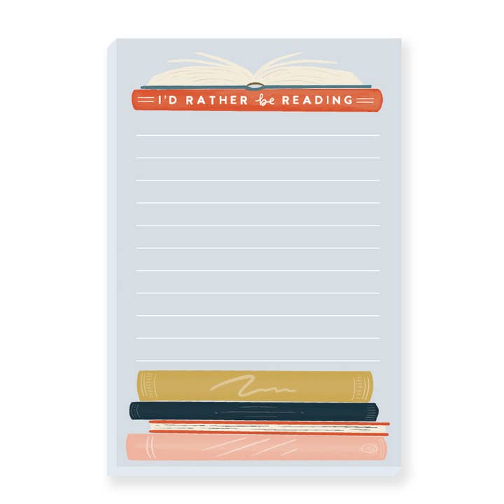 I'd Rather Be Reading Notepad for wholesale by Slightly Stationery