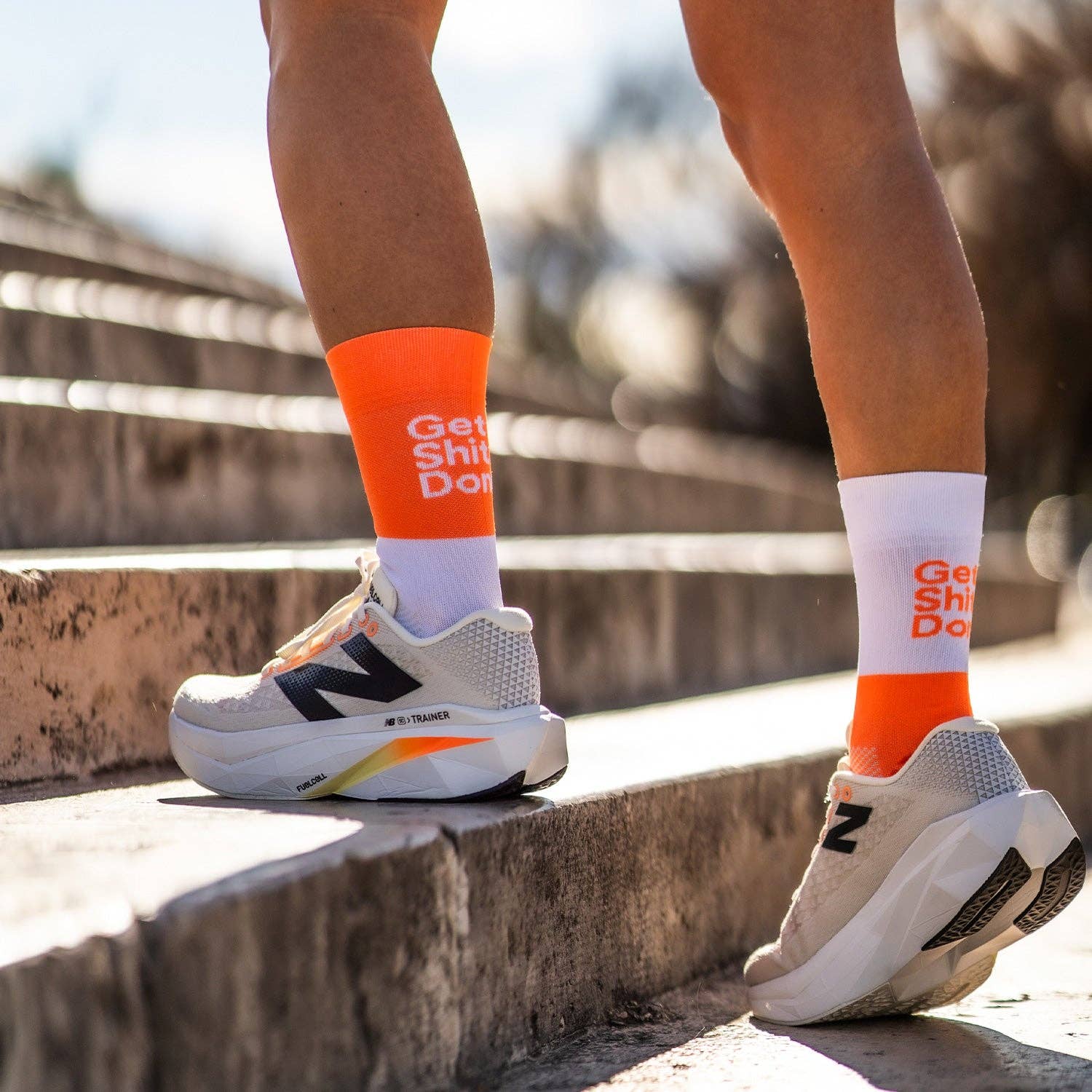 SPORCKS – wholesale Socks – Unisex – GET SHIT DONE ORANGE - RUNNING SOCK2