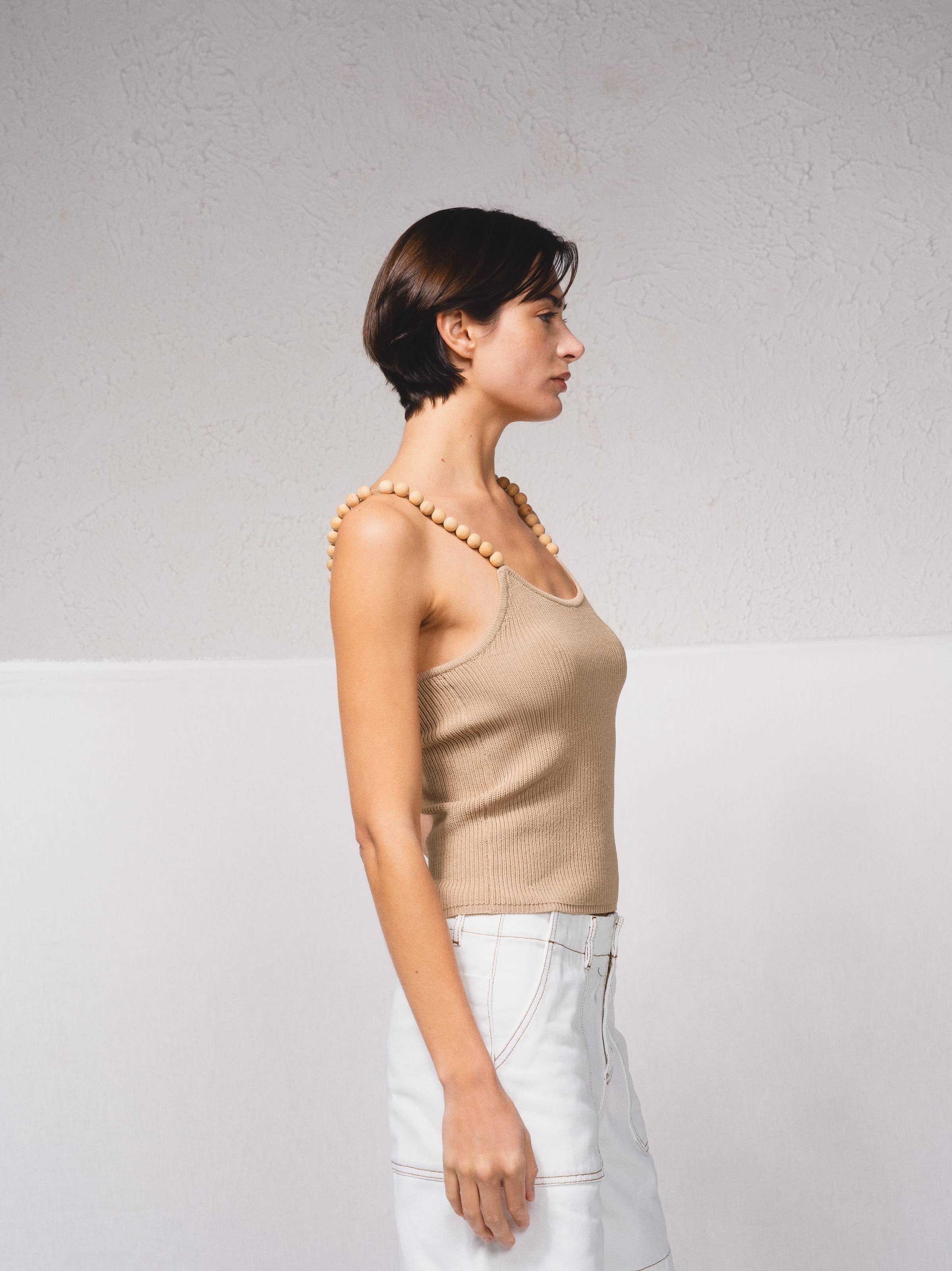 SMF - Wholesale Knit Top - Women's - 249178 - Knitted top with ball straps3