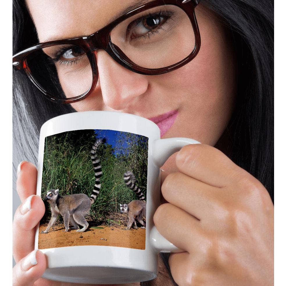 3dRose – Caneca por atacado – 3dRose, Lémures de cauda anelada, Lemur catta, Berenty, Toliara, Madagáscar., Caneca9