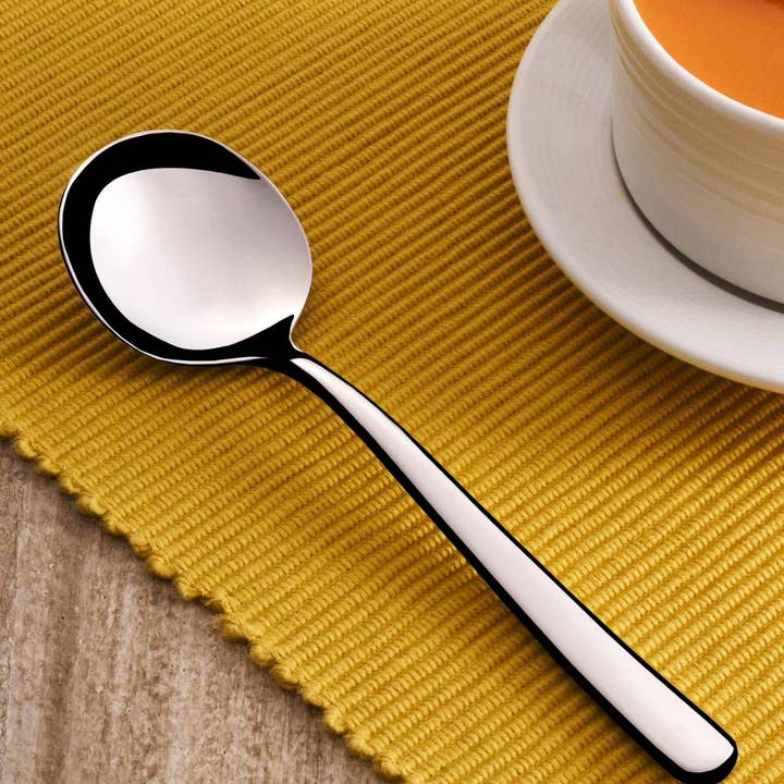 Stainless Steel Soup Spoon | 7", Silver for wholesale by Ariane Fine Porcelain