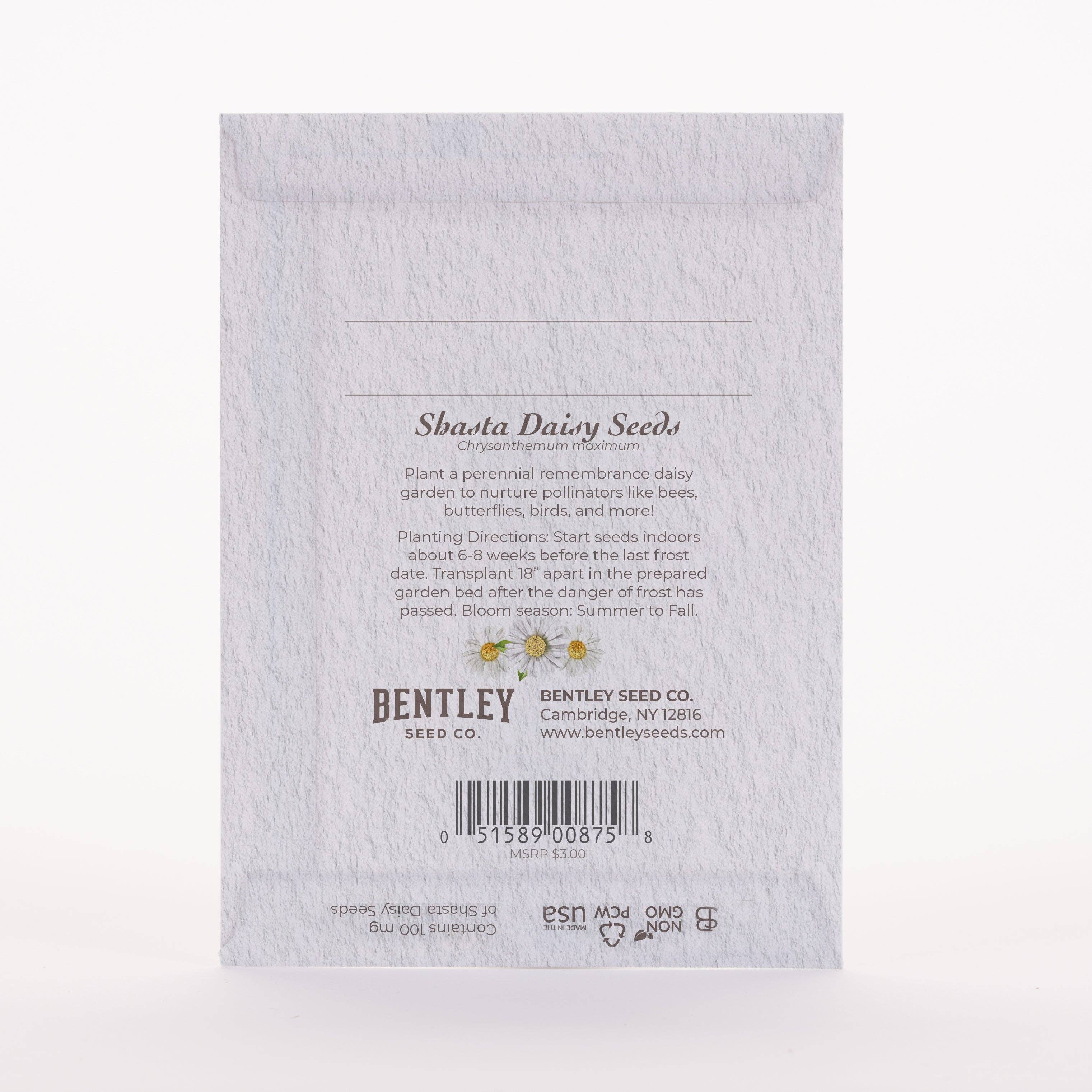 Bentley Seed Co. - Wholesale Sympathy Card - With Deepest Sympathy - Shasta Daisy Seed Packets6