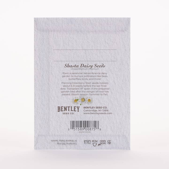 Bentley Seed Co. - Wholesale Sympathy Card - With Deepest Sympathy - Shasta Daisy Seed Packets6