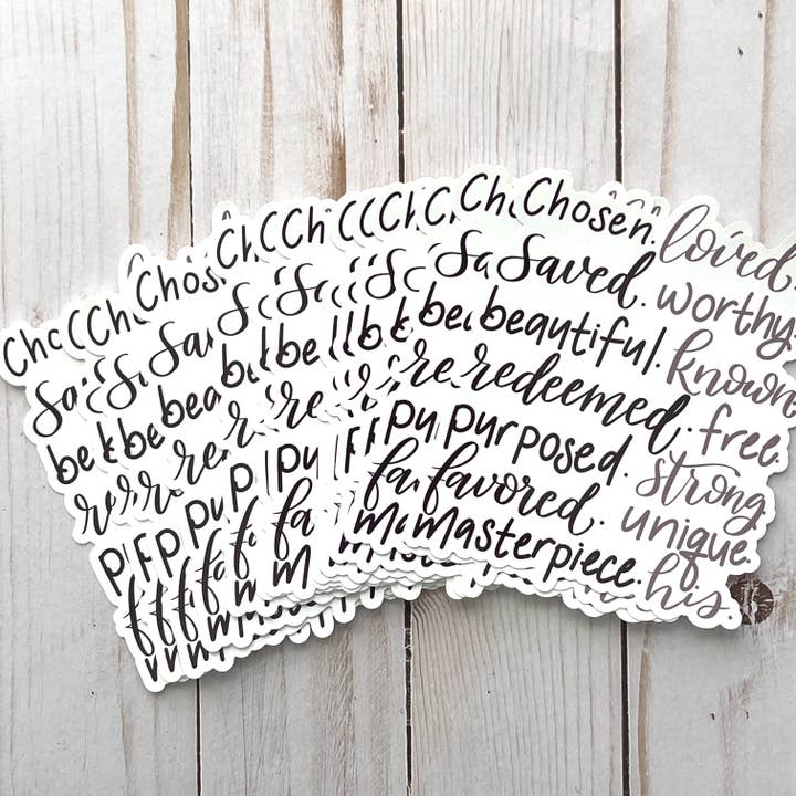 Grac’d Co - Wholesale Wall Decal/Stickers - Affirmations Mirror Cling