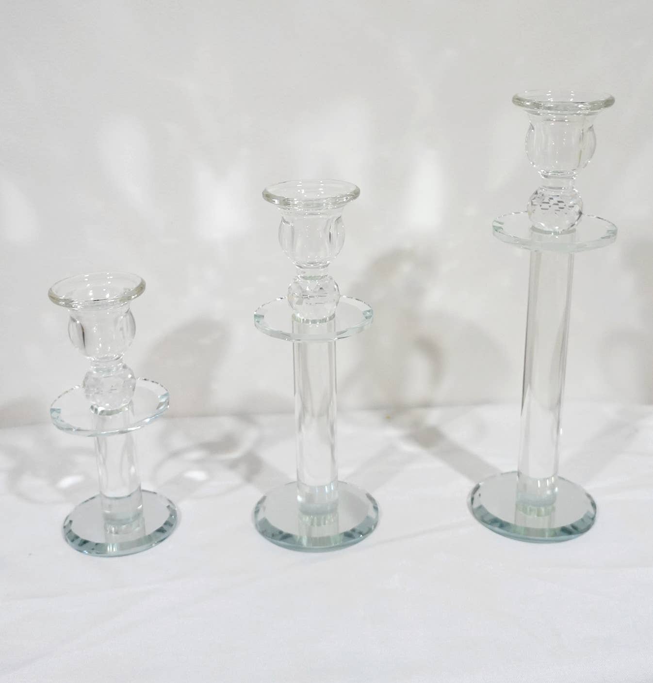 Sweet Home Deco – wholesale Candle holder – Glass Candleholders, Candlesticks, for Wedding/Event, Clear6