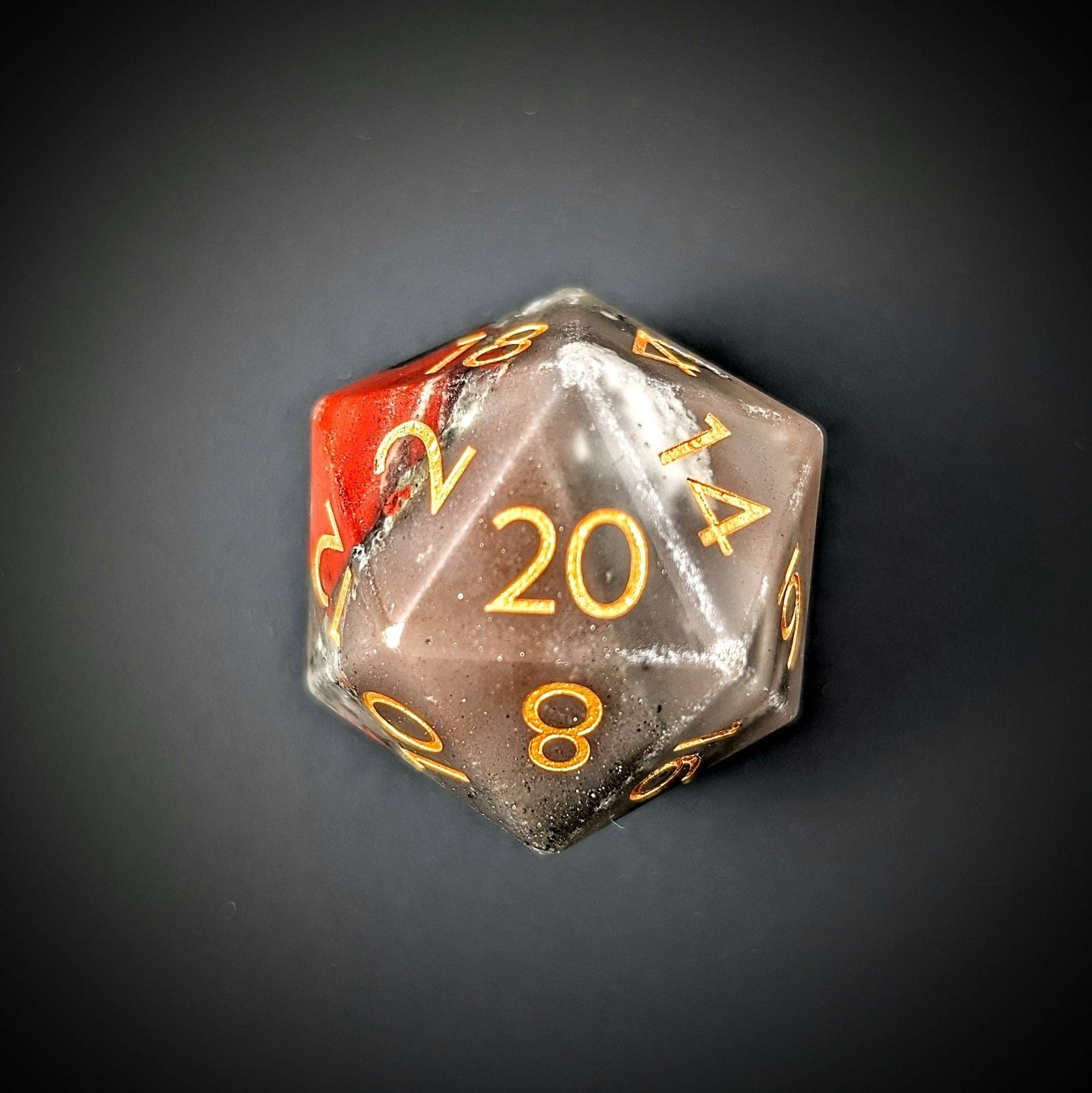 EBONWOOD – Großhandel Würfel – Blutstein - 7-teiliges polyedrisches Edelstein-Würfelset4