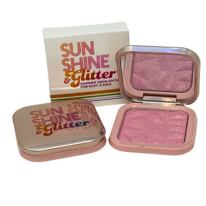 Sunshine & Glitter - Wholesale Makeup Highlighter - Sunshine & Glitter Highlighter Shimmer Compacts