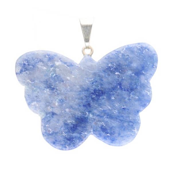Blue Quartz Butterfly Pendant for wholesale by Vives de la Cortada S.L