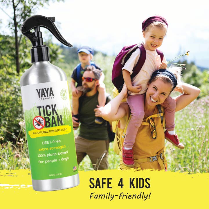YAYA Organics - Wholesale Insect Repellent - Tick Ban All-Natural Tick Repellent - 16 oz.