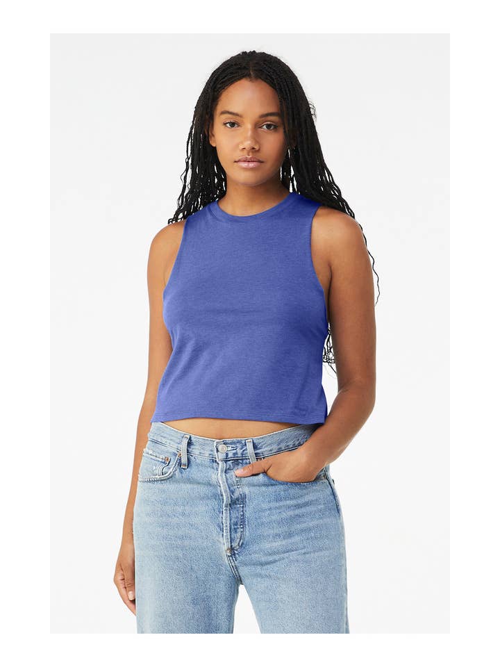 Total Apparel - Wholesale Tank Top - Women's - Bella + Canvas Ladies' Racerback Cropped Tank | 668213