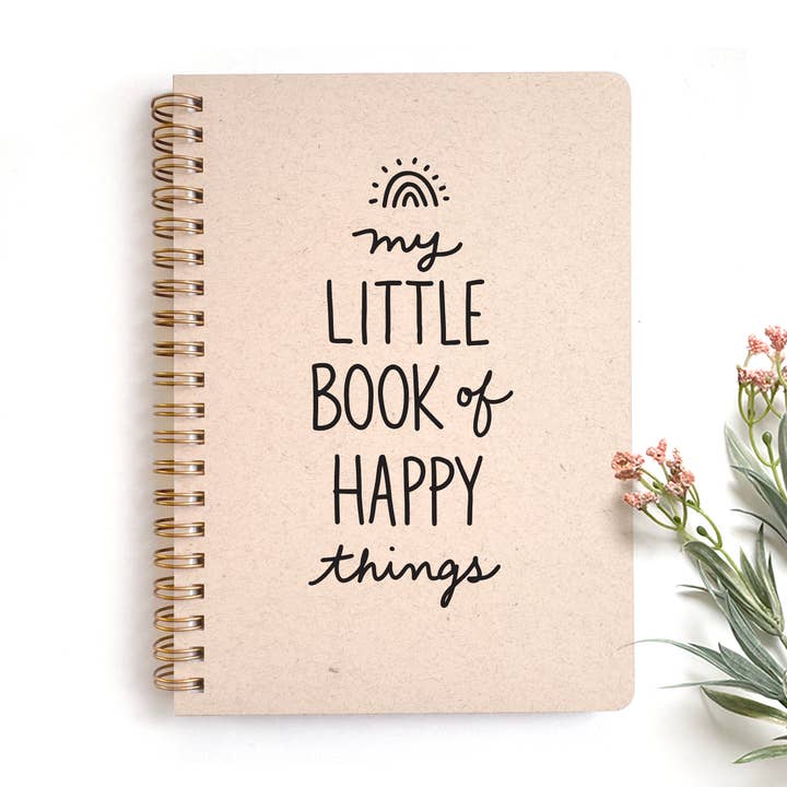 My Little Book of Happy Things Wire Notebook for wholesale by Happy Dappy Bits