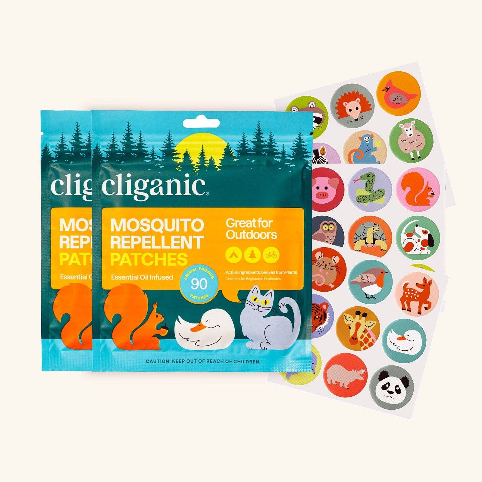 Cliganic - Wholesale Insect Repellent - Mosquito Repellent Patches - Animal5