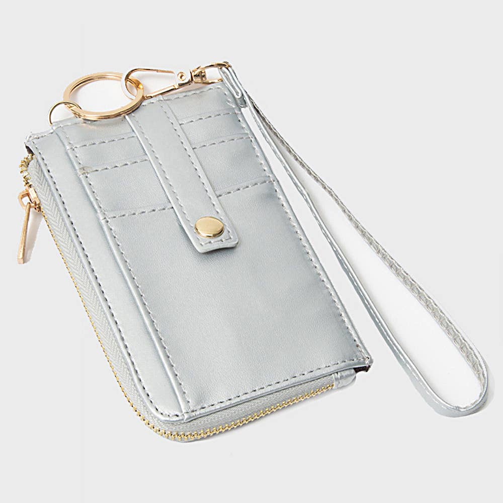 Sensibling Corp. - Wholesale Wristlet - Faux Leather Basket Weave Flat Card Holder Wallet Wristlet31