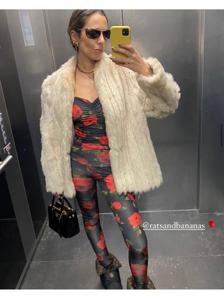 RATS & BANANAS - Wholesale Jumpsuit - Women's - Jersey Jumpsuit In Red Floral Print5