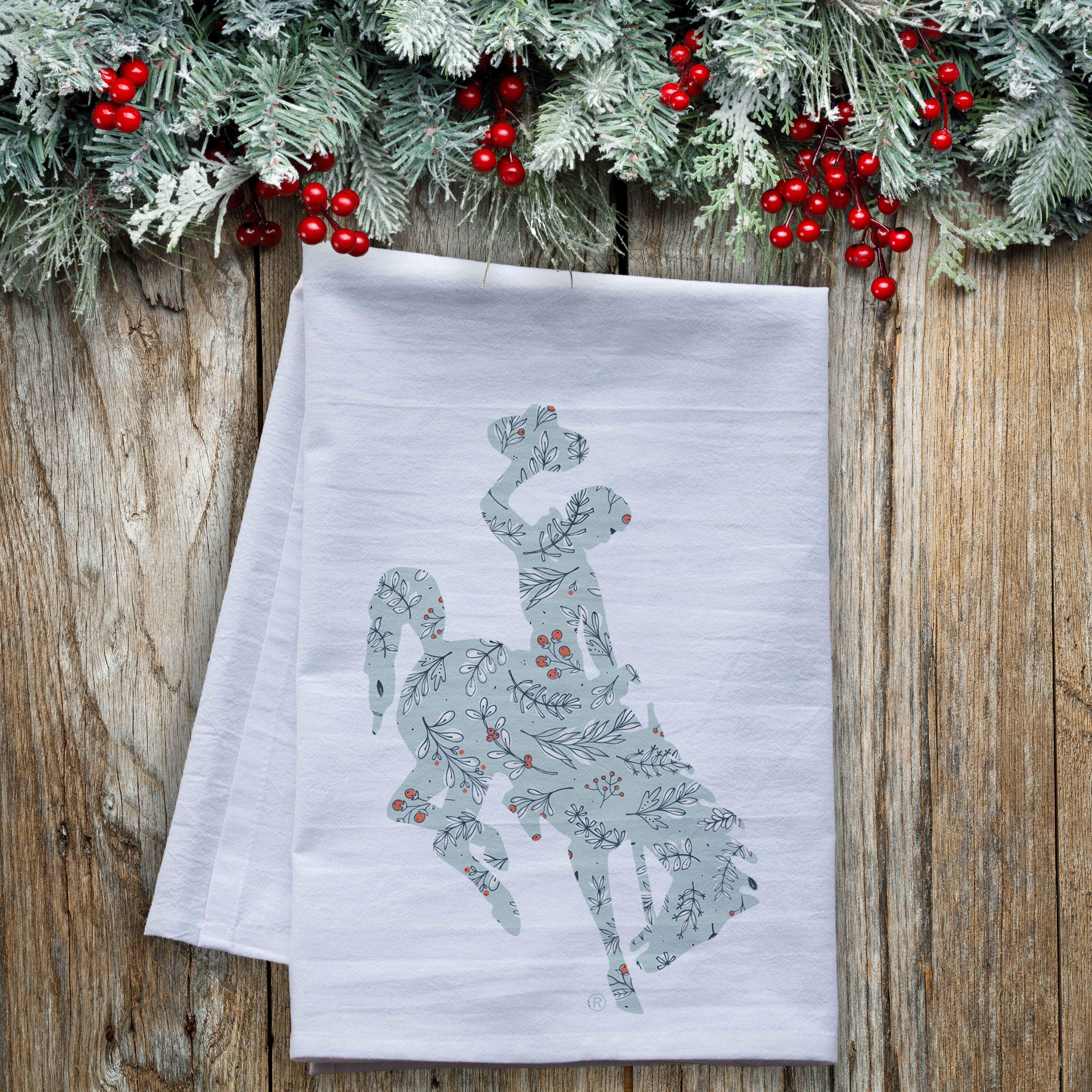 This Joyful Home - Wholesale Tea Towel - Blue Pip Berry Wyoming Steamboat Tea Towel4