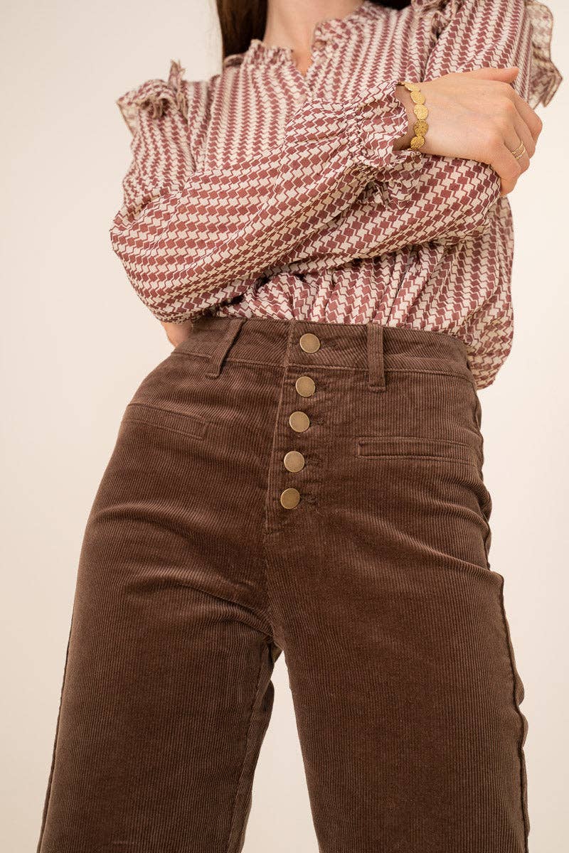 Oraije Paris - Wholesale Pants - Women's - Valentina velvet wide pants40