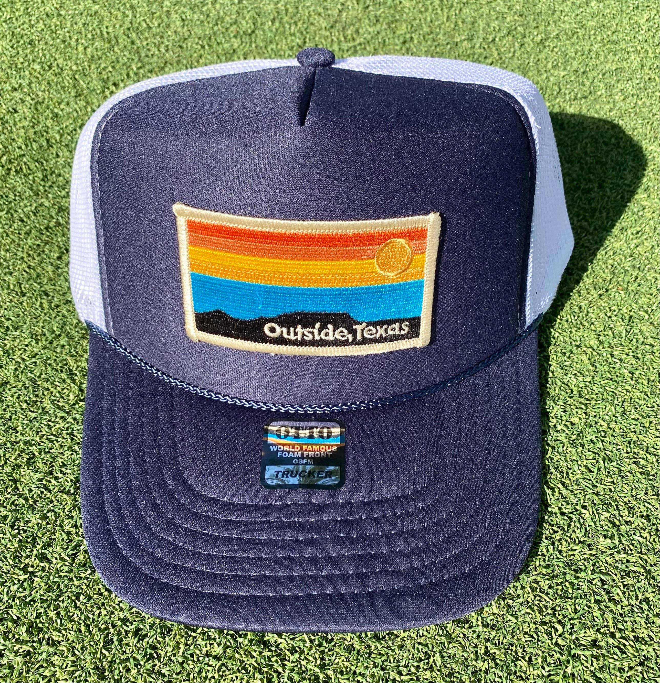 Outside, Texas - Wholesale Trucker Hat - Unisex - OTX Foam Trucker: Horizon Patch12
