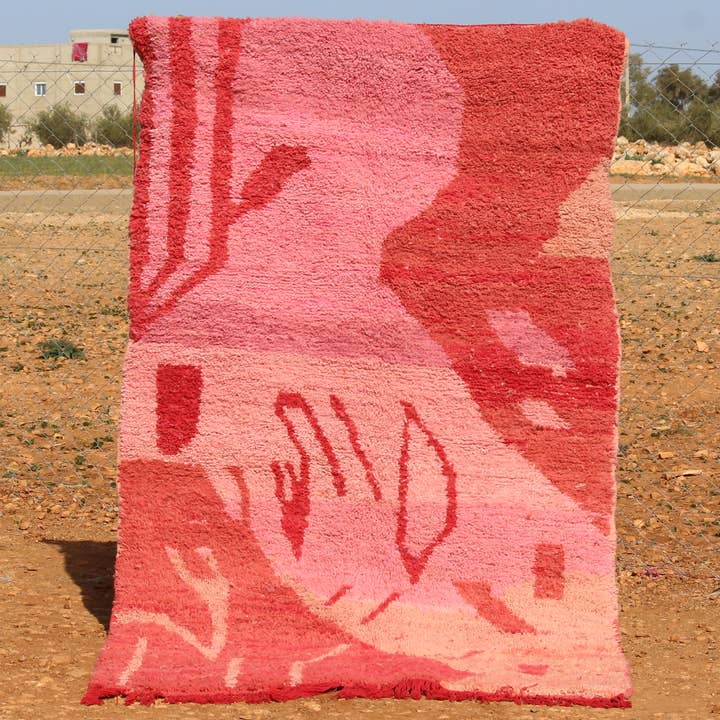 Moroccan Berber Pink Colorful Rug
for wholesale by MUSMUSRUGS