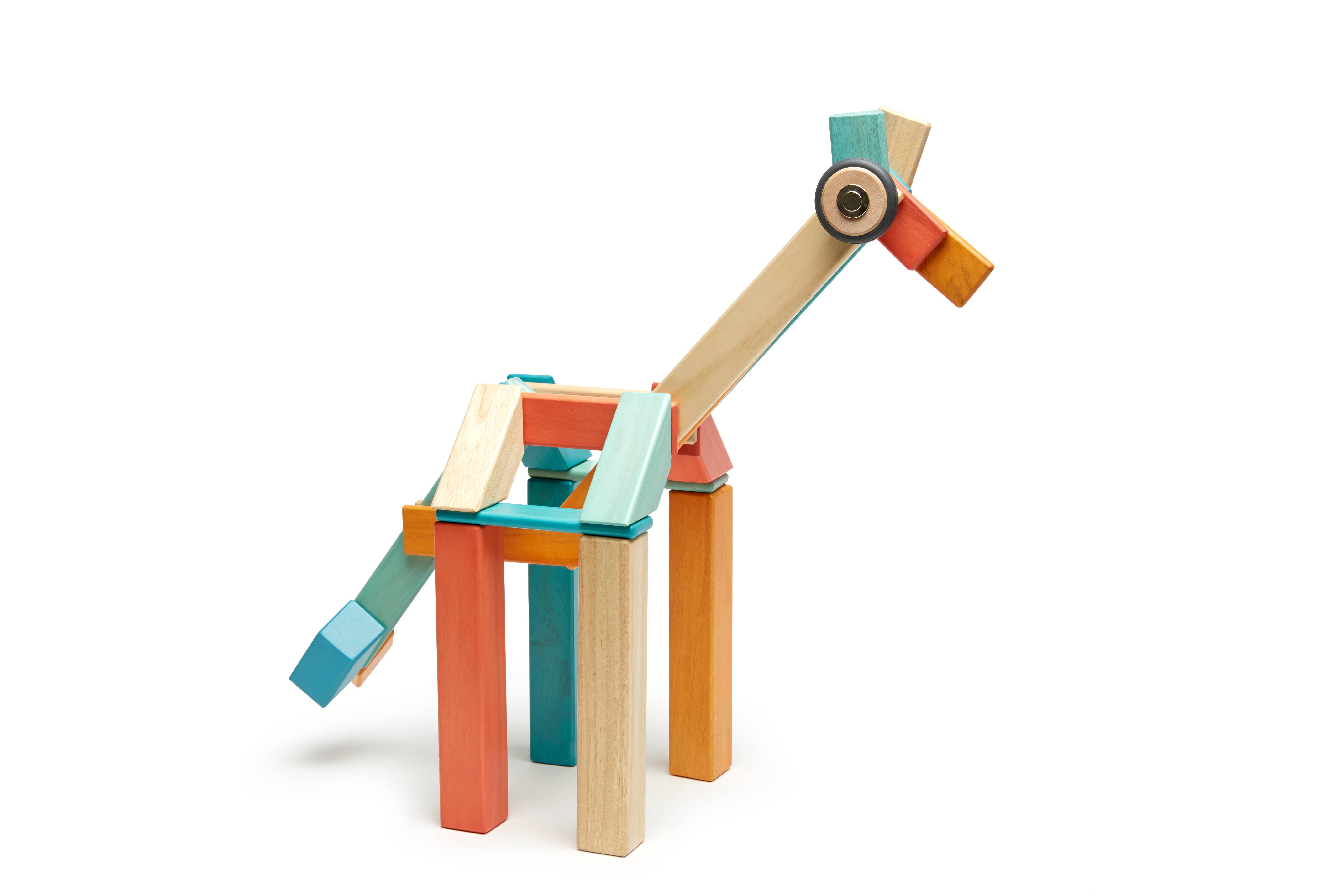 Tegu - Wholesale Building Set - Kids - 42 Piece Magnetic Wooden Block Set15