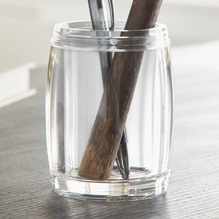 Barrel Pen Cup for wholesale by Huang Acrylic